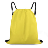 Custom Light Yellow Light Yellow Drawstring Bag
