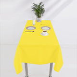 Custom Light Yellow Light Yellow Square Table Cloth