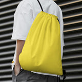 Custom Light Yellow Light Yellow Drawstring Bag