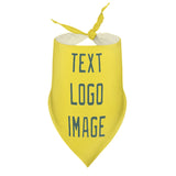 Custom Light Yellow Blue Green Pet Scarf