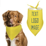 Custom Light Yellow Blue Green Pet Scarf