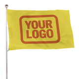 Custom Light Yellow Orange Flag