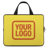 Custom Light Yellow Orange Laptop Bag