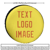 Custom Light Yellow Orange Truck Tires