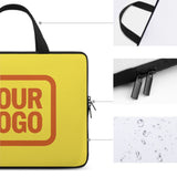 Custom Light Yellow Orange Laptop Bag