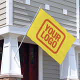 Custom Light Yellow Orange Flag
