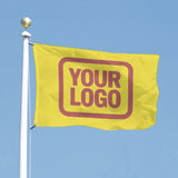 Custom Light Yellow Copper Rose Flag