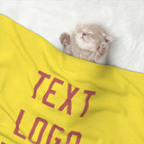 Custom Light Yellow Copper Rose Pet Blanket