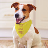 Custom Light Yellow Copper Rose Pet Scarf