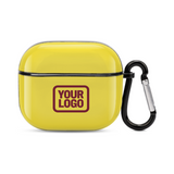 Custom Light Yellow Crimson Red AirPods Case (3rd Generation)