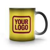 Custom Light Yellow Crimson Red Magic Mug