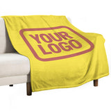 Custom Light Yellow Copper Rose Blanket