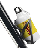 Custom Light Yellow Crimson Red Sports Bottle