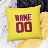 Custom Light Yellow Crimson Red Pillowcase