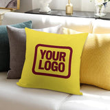 Custom Light Yellow Crimson Red Pillowcase