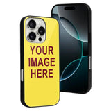 Custom Light Yellow Crimson Red Phone Case