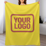 Custom Light Yellow Copper Rose Blanket