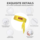 Custom Light Yellow Crimson Red Headband