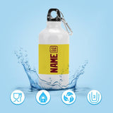 Custom Light Yellow Crimson Red Sports Bottle