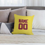 Custom Light Yellow Crimson Red Pillowcase
