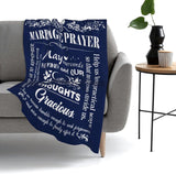 Blanket for Couple Gifts, “Marriage Prayer May Our Words Be Kind and Our Thoughts Gracious”, From Husband Wife, Birthday Christmas Anniversary, Inspirational Faith