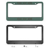Custom Blue Green Brown License Plate Frame