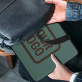 Custom Blue Green Brown Laptop Bag