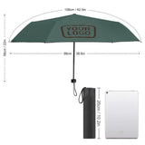 Custom Blue Green Brown Automatic Umbrella