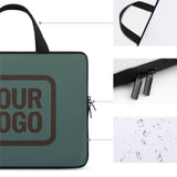 Custom Blue Green Brown Laptop Bag