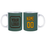 Custom Blue Green Yellow Mug
