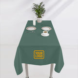Custom Blue Green Brown Square Table Cloth