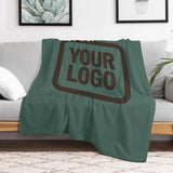 Custom Blue Green Brown Blanket