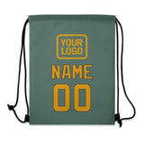 Custom Blue Green Yellow Drawstring Bag