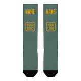 Custom Blue Green Yellow Knee-High Sock