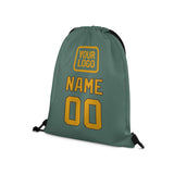 Custom Blue Green Yellow Drawstring Bag