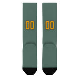 Custom Blue Green Yellow Knee-High Sock