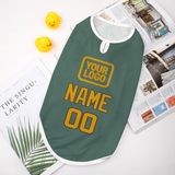 Custom Blue Green Yellow Pet Vest