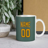Custom Blue Green Yellow Mug