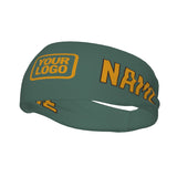 Custom Blue Green Yellow Sports headband