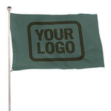 Custom Blue Green Olive Flag