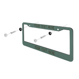Custom Blue Green Olive License Plate Frame