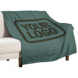 Custom Blue Green Olive Blanket