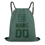 Custom Blue Green Green Drawstring Bag