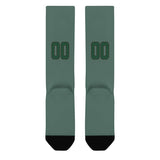 Custom Blue Green Green Knee-High Sock