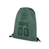 Custom Blue Green Green Drawstring Bag