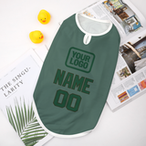 Custom Blue Green Green Pet Vest