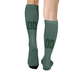 Custom Blue Green Green Knee-High Sock