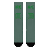 Custom Blue Green Emerald Green Knee-High Sock