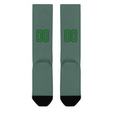 Custom Blue Green Emerald Green Knee-High Sock