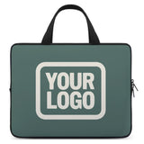 Custom Blue Green Cream Laptop Bag